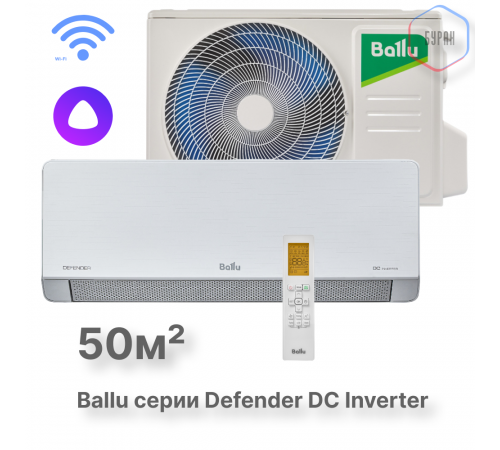 Сплит-система инверторного типа Ballu Defender BSHI-18HN8 комплект