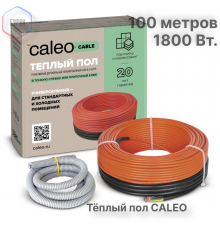 Нагревательная секция для теплого пола CALEO CABLE 18W 100м