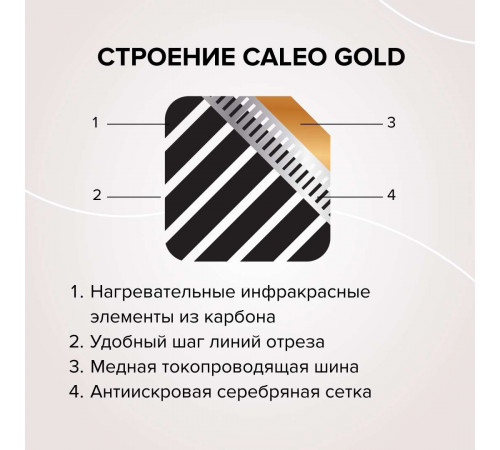 Теплый пол пленочный CALEO GOLD 170ВТ/м2 1,0 м2
