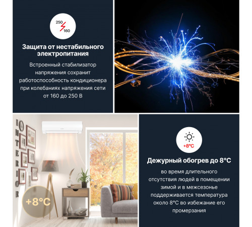 Тепловой насос типа «воздух-воздух» Kentatsu серии OTARI KSGOT35HZRN1/KSROT35HZRN1