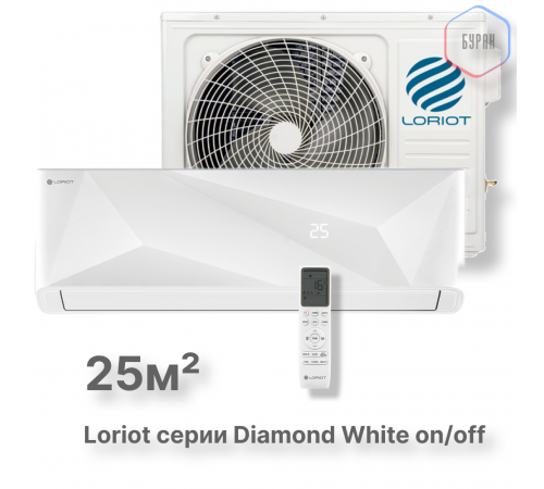 Настенная сплит-система Loriot Diamond White on/off LAC-09MD