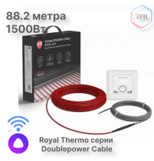 Кабель нагревательный Royal Thermo RTDC 2-17-1500 с терморегулятором RTI-16
