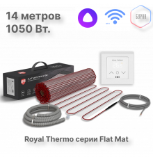Мат нагревательный Royal Thermo Flat Mat RTFM 2-150-7 с терморегулятором RTS-16
