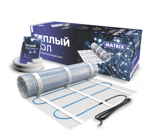 Теплый пол нагревательный мат MATRIX 18,0 кв.м