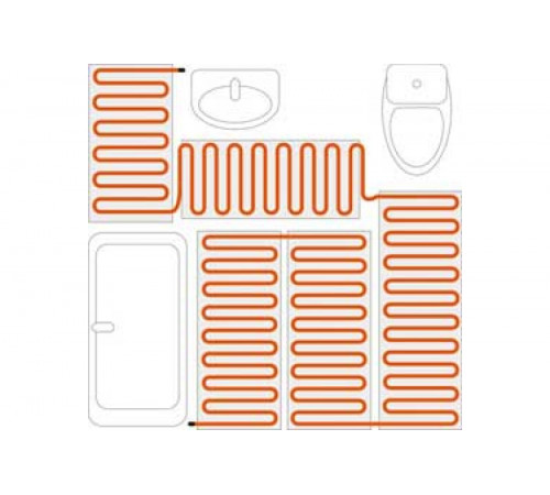 Теплый пол нагревательный мат MATRIX 12,0 кв.м