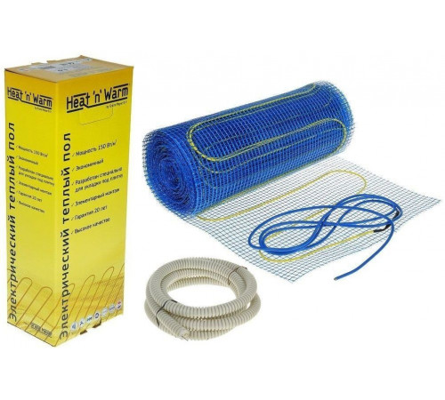 Теплый пол нагревательный мат Heat'n'Warm EcoNG150-080 (8,0 кв. м)
