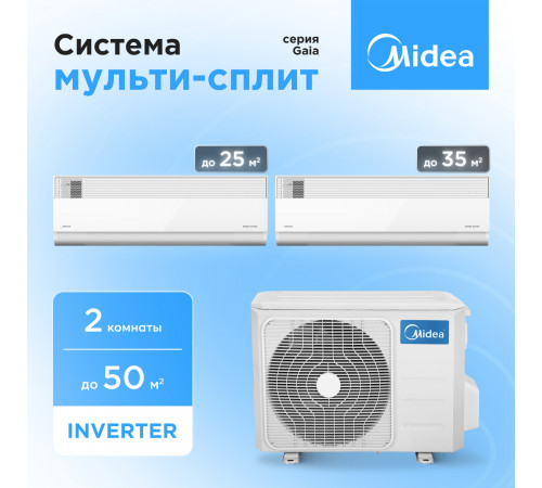 Мульти сплит система Midea M2OE-18HFN8-Q1/MMCA1BU-09HRFN8*1/MMCA1BU-12HRFN8*1