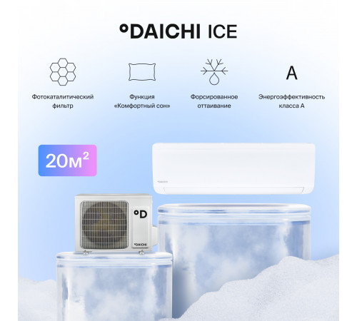 Настенная сплит-система Daichi Ice ICE20AVQ1-1/ICE20FV1-1