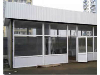 Отопление в торговом павильоне