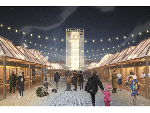 Компания Буран позаботилась о комфорте сотрудников и посетителей новогодней ярмарки в Никольских рядах в Санкт-Петербурге.