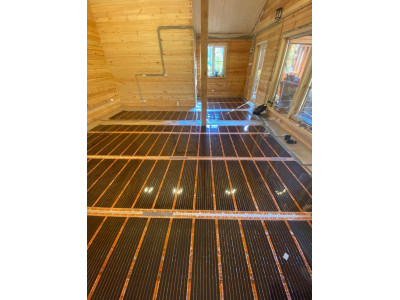 Обогрев загородного дома энергосберегающим тёплым полом Новосибирск