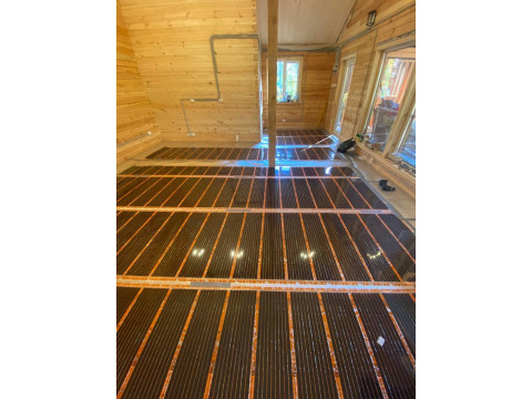 Обогрев загородного дома энергосберегающим тёплым полом Новосибирск