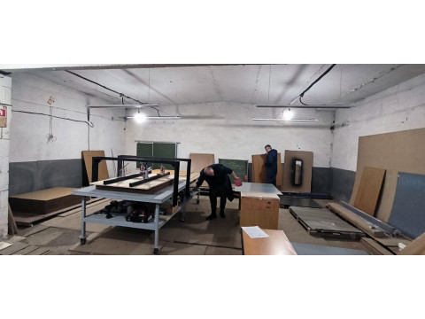 Обогреватель Алмак как основное отопление производственного помещения.