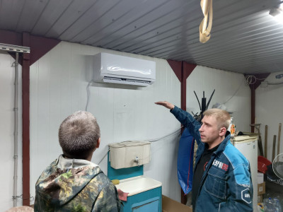 Быстрая установка кондиционера в вагончике охранника: сплит-система MDV для комфортного климата