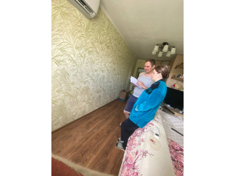 Монтаж кондиционера у Валерия в поселке Пашино. Лориот резиденс 07