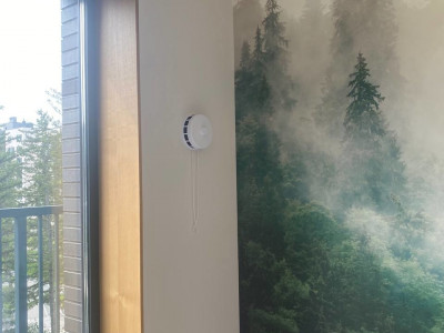 Монтаж приточного клапана КИВ в квартире Евгении (ЖК "Флора и Фауна", Новосибирск) компанией Буран