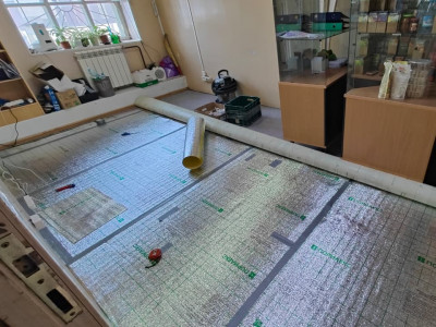 И такое бывает! Демонтаж и повторный монтаж плёночного тёплого пола Marpe Samreg в Томске