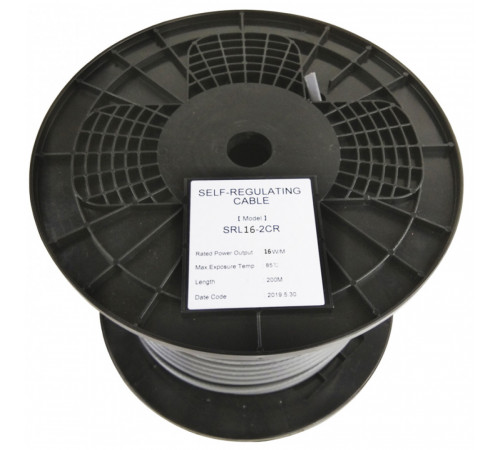 EASTEC SRL 16-2 CR, M=16W (200м/рул.), греющий кабель, пог.м.