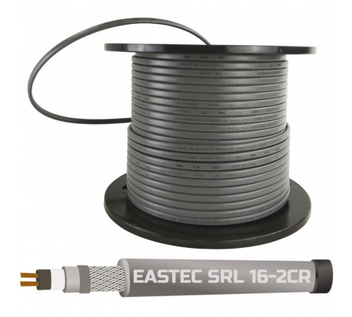 EASTEC SRL 16-2 CR, M=16W (200м/рул.), греющий кабель, пог.м.
