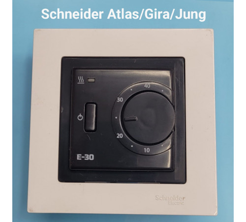 Терморегулятор EASTEC E-30 черный механический (Встраиваемый 3,5 кВт)