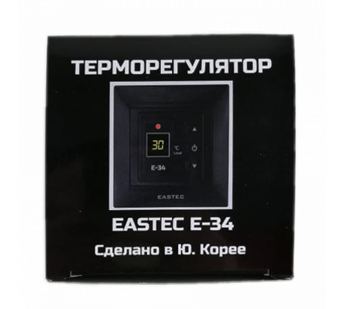 Терморегулятор EASTEC E-34 черный (Встраиваемый 3,5 кВт)