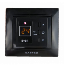 Терморегулятор EASTEC E-34 черный (Встраиваемый 3,5 кВт)