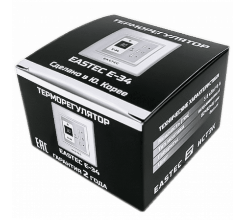 Терморегулятор EASTEC E-34 белый (Встраиваемый 3,5 кВт)