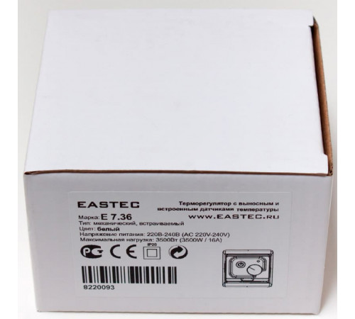 Терморегулятор EASTEC E 7.36 (3,5 кВт) механический, выносной и встр. датчики температуры