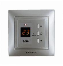 Терморегулятор EASTEC E-34 серебро (Встраиваемый 3,5 кВт)
