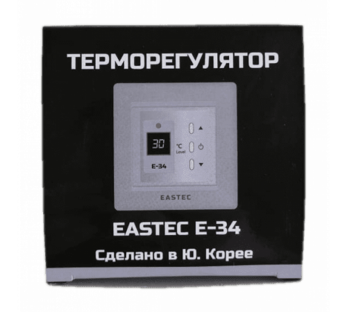 Терморегулятор EASTEC E-34 серебро (Встраиваемый 3,5 кВт)
