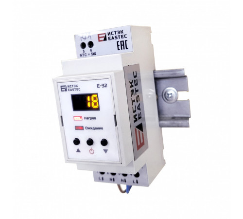 Терморегулятор EASTEC E-32 DIN (На DIN рейку. 3,5 кВт)