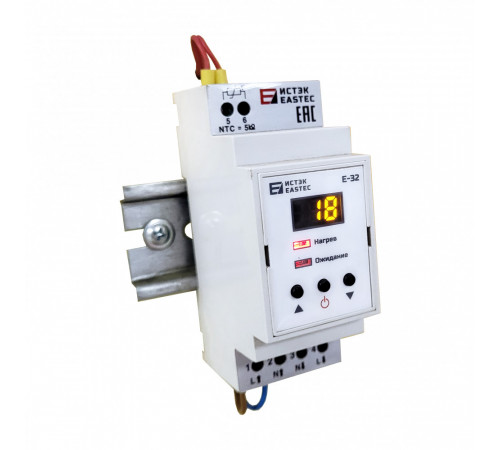 Терморегулятор EASTEC E-32 DIN (На DIN рейку. 3,5 кВт)