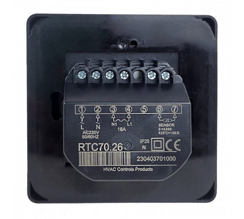 Терморегулятор RTC 70.26 (3.5 кВт) черный