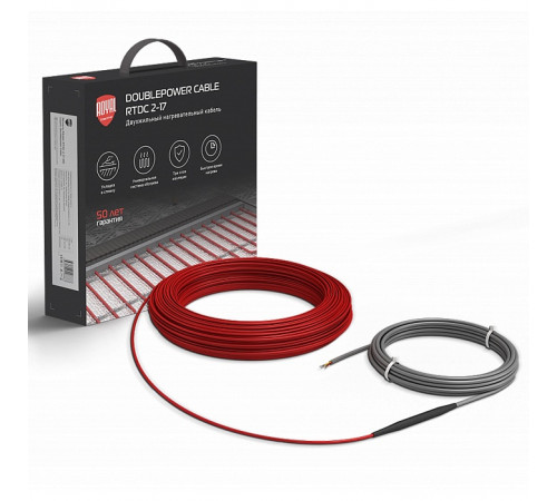 Кабель нагревательный Royal Thermo Doublepower Cable RTDC 2-17-1000 (комплект)