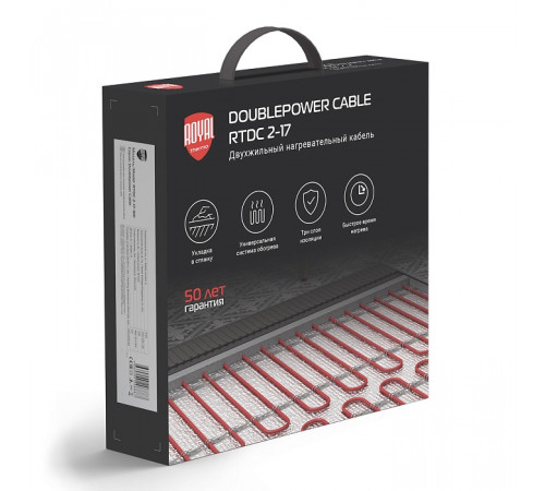 Кабель нагревательный Royal Thermo Doublepower Cable RTDC 2-17-800 (комплект)