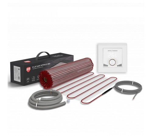 Мат нагревательный Royal Thermo Flat Mat RTFM 2-150-3,5 с терморегулятором RTI-16