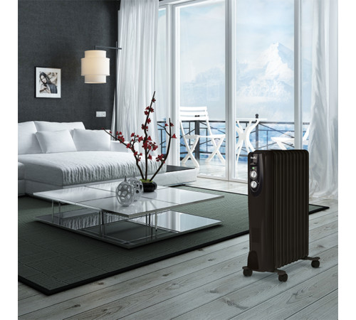 Масляный радиатор Ballu Classic black BOH/CL-11BRN 2200 (11 секций)