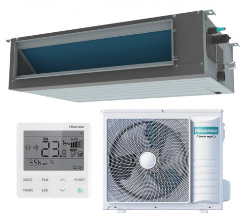 Канальный инверторный кондиционер Hisense AUD-24UX4RFM8/AUW-24U4RJ7