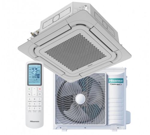 Инверторная сплит-система кассетного типа серии HEAVY EU DC INVERTER R32 ACT-18UR4RCC8/PE-QEA/LD/AUW-18U4RS7 (комплект)