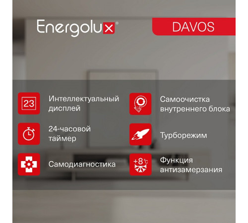 Инверторная сплит-система Energolux DAVOS SAS07R1-AI / SAU07R1-AI