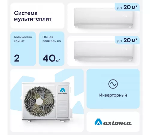 Мультисплит система Axioma ASB14M2Z1R/ASX07MHZ1R/ASX07MHZ1R Мультисплит система Axioma ASB14M2Z1R/ASX07MHZ1R/ASX07MHZ1R