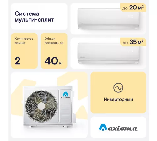 Мультисплит система Axioma ASB14M2Z1R/ASX07MHZ1R/ASX12MHZ1R Мультисплит система Axioma ASB14M2Z1R/ASX07MHZ1R/ASX12MHZ1R