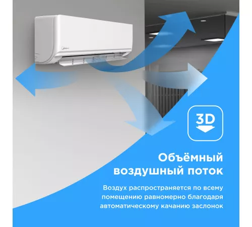 Настенная сплит-система Midea Unlimited MSAG2-12HRN1-I/MSAG2-12HRN1-O Настенная сплит-система Midea Unlimited MSAG2-12HRN1-I/MSAG2-12HRN1-O