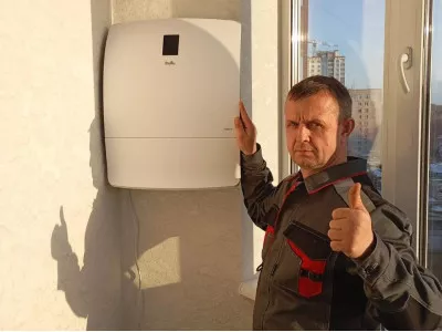 Монтаж приточных очистителей воздуха Ballu в квартире  | Буран Санкт-Петербурге
