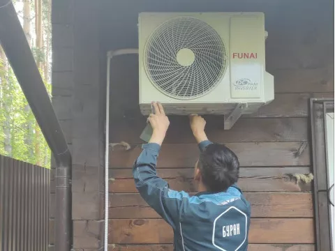 Установка кондиционера TM Funai Shogun в доме Сергея Валентиновича (Матвеевка)