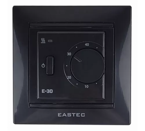 Терморегулятор EASTEC E-30 черный механический (Встраиваемый 3,5 кВт) Терморегулятор EASTEC E-30 черный механический (Встраиваемый 3,5 кВт)