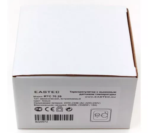 Терморегулятор EASTEC RTC 70.26 (3.5 кВт) белый Терморегулятор EASTEC RTC 70.26 (3.5 кВт) белый
