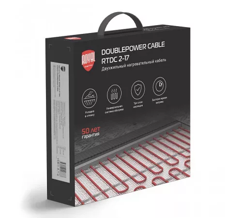 Кабель нагревательный Royal Thermo Doublepower Cable RTDC 2-17-1500 (комплект) Кабель нагревательный Royal Thermo Doublepower Cable RTDC 2-17-1500 (комплект)