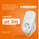 Розеточный терморегулятор Welrok pt 2m red