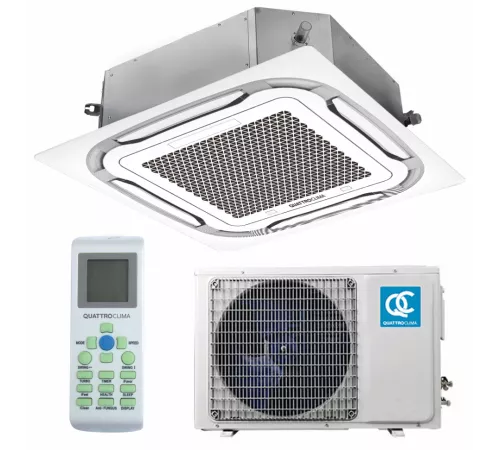 Кассетный кондиционер Quattroclima QV-I12CG1/QN-I12UG1/QA-ICP11 Кассетный кондиционер Quattroclima QV-I12CG1/QN-I12UG1/QA-ICP11
